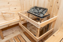 Dundalk CT Tranquility Barrel Sauna, Seats 6 - 8 People, Crafted In Canada From White Cedar