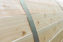 Dundalk CT Tranquility Barrel Sauna, Seats 6 - 8 People, Crafted In Canada From White Cedar