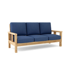 Quality Deep Seating Sofa Crafted In Teak, 32 H x 71 W x 29 L, Allows You To Rest Your Mind, Body & Spirit.