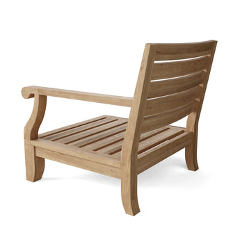 Riviera Luxe Left Modular, 32 H x 32 D x 31 W, Crafted From Premium Teak, Exhibits Classic Modern Design & Deep Seating Comfort.