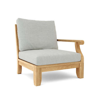 Nimble 4-Piece Sectional in Teak, Creates An Aesthetic Patio Even If You Don't Like To Entertain.