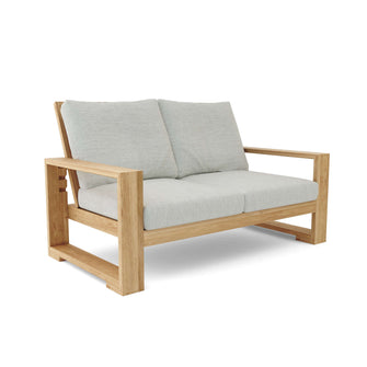 Capistrano Deep Seating Loveseat, 35 H x 37 W x 60 L, From Designer Sketches To Your Patio, Crafted In Solid Teak & Delivered Free.