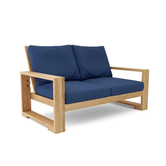 Capistrano Deep Seating Loveseat, 35 H x 37 W x 60 L, From Designer Sketches To Your Patio, Crafted In Solid Teak & Delivered Free.