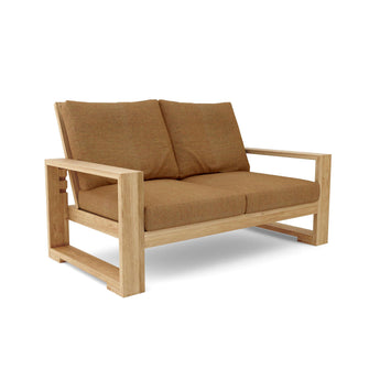 Capistrano Deep Seating Loveseat, 35 H x 37 W x 60 L, From Designer Sketches To Your Patio, Crafted In Solid Teak & Delivered Free.