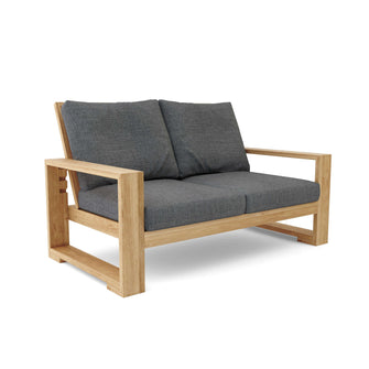 Capistrano Deep Seating Loveseat, 35 H x 37 W x 60 L, From Designer Sketches To Your Patio, Crafted In Solid Teak & Delivered Free.
