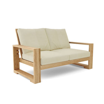 Capistrano Deep Seating Loveseat, 35 H x 37 W x 60 L, From Designer Sketches To Your Patio, Crafted In Solid Teak & Delivered Free.