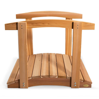 Cedar Garden Bridge - Handcrafted In Canada With Rot Resistant, Untreated, Western Red Cedar.