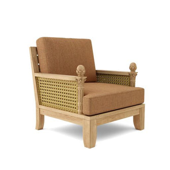 Bask In This Premium Teak Luxe Arm Chair, Now You Can Explore Philosophical Texts Even Deeper, Arrives "Knocked Down" For Simple Assembly.