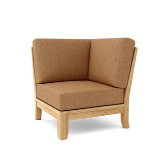 Luxe Corner Modular, 32.5 H x 33 D x 33 W, Sanded Smooth To Original Form & Crafted In Solid Teak.