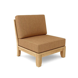 Handsome 5-Piece Sectional in Teak, Radiates Quality At First Glance, Allows You To Bask In Comfort Without a Vacation.