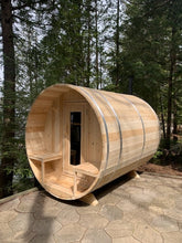 Dundalk CT Serenity Barrel Sauna, Hand Made In Canada From White Cedar & Delivered Free.
