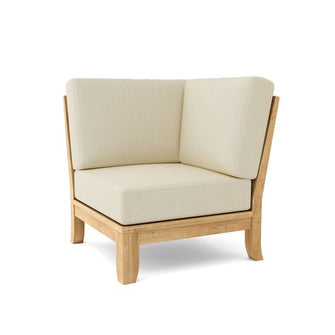 Luxe Corner Modular, 32.5 H x 33 D x 33 W, Sanded Smooth To Original Form & Crafted In Solid Teak.