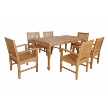 Rockford 7-Piece Dining Set, Crafted In Teak, Delivered Free & Arrives In 5-9 Working Days.