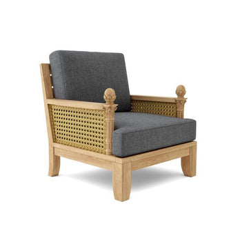 Bask In This Premium Teak Luxe Arm Chair, Now You Can Explore Philosophical Texts Even Deeper, Arrives "Knocked Down" For Simple Assembly.