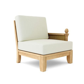 Divine 6-Piece Sectional in Teak Rests Your Mind, Body & Spirit, Aesthetic Design Creates a Musing Alcove At Home.