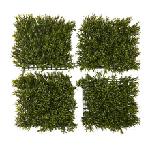10.5" x 10.5" Rosemary Artificial Wall Mat UV Resistant (Indoor/Outdoor) (Set of 4)