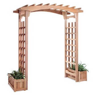 Cedar Pagoda Arbor Handcrafted In Canada With Rot Resistant, Untreated, Western Red Cedar.