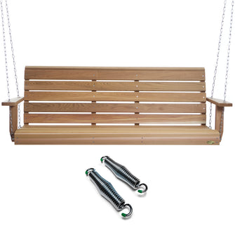 Cedar Porch Swing  - Handcrafted In Canada With Rot Resistant, Untreated, Western Red Cedar.