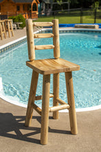 30" White Cedar Bar Chair, Made In Canada & Delivered Free.