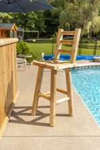 30" White Cedar Bar Chair, Made In Canada & Delivered Free.