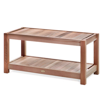 Cedar Sauna Bench - Handcrafted In Canada With Rot Resistant, Untreated, Western Red Cedar.
