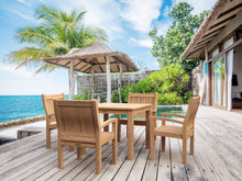 Look At This Masterfully Crafted 5-Piece Dining Set In Teak, Sanded Smooth Without Finish That Seats 4 People..