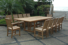 Teak Sahara Rialto 13-Piece Dining Set, Seats 10/12 People & Creates A Memorable Alcove At Home.