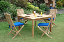 Windsor 5-Piece Folding Dining Set, Crafted Solid In Teak, Arrives In 5-9 Working Days.