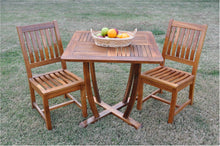Rialto 3-Piece Dining Set, Crafted In Teak With Oiled Finish, Arrives In 5 - 9 Working Days.