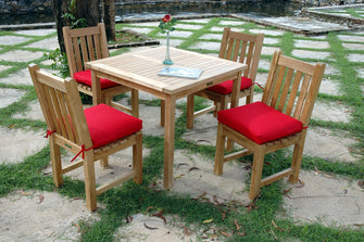 Bahama Classic 5-Piece Dining Set, 29.5 H x 35 W x 35 L, Delivered In 5-9 Working Days, Seats 4 People.