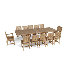 Look At This Stunning 13-Piece Teak Dining Set, Perfect For Memorable Occasions With Friends & Family.