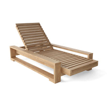 Slick Capistrano Sun Lounger, Crafted In Solid Teak, 79"W X 37"D X 13"H, 85 lbs, Arrives Free In 5 - Working Days.