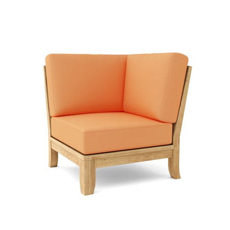 Luxe Corner Modular, 32.5 H x 33 D x 33 W, Sanded Smooth To Original Form & Crafted In Solid Teak.
