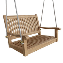 Del-Amo 36" Straight Swing Bench, 24 H x36 W x 26 D, Includes 35 Foot White Rope, Arrives In 5-9 Working Days.