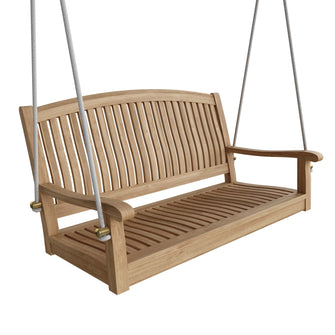 Del-Amo 48" Round Swing Bench,24 H x48 W x 26 D, Includes 25 Foot White Rope, Arrives In 5-9 Working Days.