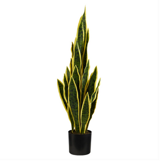 30" Artificial Sansevieria Plant - Low Maintenance, Life-Like & Vibrant Silk Plants For Busy People.