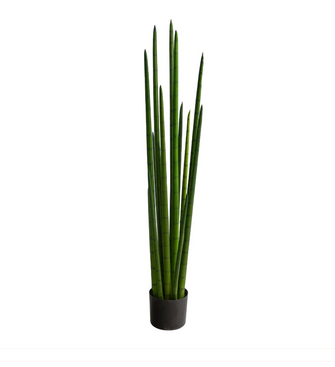 4' Artificial Sansevieria Snake Plant - Low Maintenance, Life-Like & Vibrant Silk Plants For Busy People.