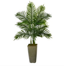 4' Artificial Areca Palm Tree in Green Planter (Real Touch) - Low Maintenance, Life-Like & Vibrant Silk Trees For Busy People.