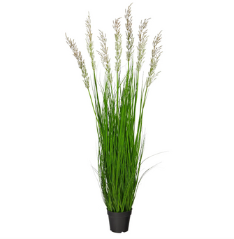 4.5' Artificial Plum Grass Plant - Low Maintenance, Life-Like & Vibrant Silk Plants For Busy People.