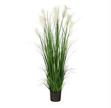 4.5' Artificial Plum Grass Plant - Low Maintenance, Life-Like & Vibrant Silk Plants For Busy People.