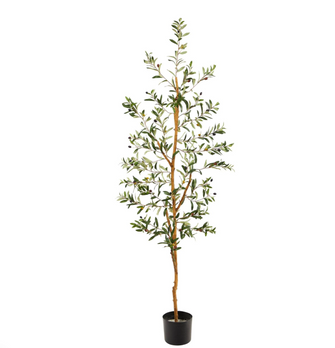 5.5' Artificial Olive Tree - Low Maintenance, Life-Like & Vibrant Silk Trees For Busy People.
