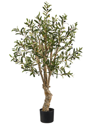 3.5' Artificial Olive Tree - Low Maintenance, Life-Like & Vibrant Silk Trees For Busy People.