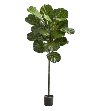 52" Artificial Fiddle Leaf Tree - Low Maintenance, Life-Like & Vibrant Silk Trees For Busy People.