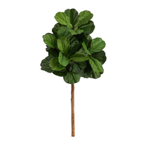3.5' Artificial Fiddle Leaf Tree (No Pot) - Low Maintenance, Life-Like & Vibrant Silk Trees For Busy People.