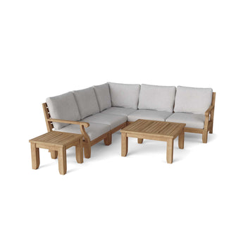 Toast-Worthy 7-Piece Sectional in Teak, From Designer Sketches To Your Patio, A Fusion Of Comfort & Aesthetics.