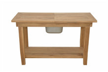 Nautilus Console Table w/ SS Container, 30 H x 21 W x 48 L, Delivered Free, Arrives in 5-9 Working Days For Easy Assembly.