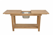 Nautilus Console Table w/ SS Container, 30 H x 21 W x 48 L, Delivered Free, Arrives in 5-9 Working Days For Easy Assembly.
