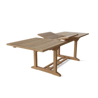 Handsome Teak 9-Piece Dining Set That Seats 8, Leaf Extension Can Seat 10 People. A Set That'll Impress Your Friends & Family.