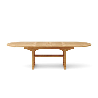 Perfect For Memorable Occasions, This 11-Piece Oval Dinning Set In Teak Seats 8-10 When Extended.