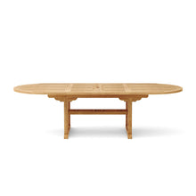 Solid Teak 106" Oval Double Ext Table, Seats 10 - 12 People, 29 H x 43 W x 74/106 L, Delivered Free, Arrives in 5-9 Working Days For Easy Assembly.